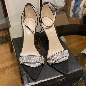 Anne Michelle Rhinestones Point Toe Heel